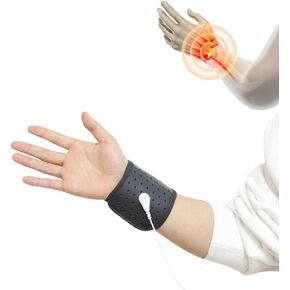 12.4"x3.5" Grounding Mat, Grounding Wristband with 15" White Grounding Wire, Grounding Bracelet for Wrist, Revitalize Sleep and Alleviate Pain with Grounding Therapy Band (Black)