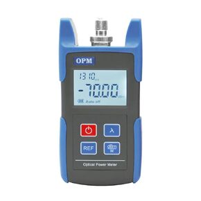 Fiber Optic Power Meter Tool Optical Tester SC/FC Adapters, Portable Design