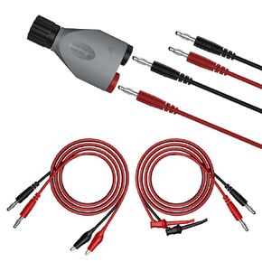 BNC Male Plug to Banana Socket Oscilloscope Accessory Set, Banana to Banana Test Lead Kit, Banana to Alligator Clip Test Lead, Banana to Test Hook/Clip Test Lead Kit (7pcs)