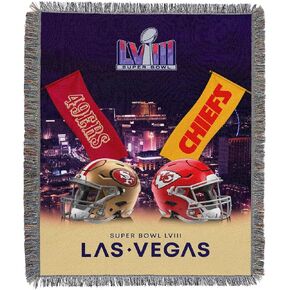 Northwest NFL Super Bowl 58 Super Bowl LVIII Champions Woven Tapestry, 48" x 60", LV Banners
