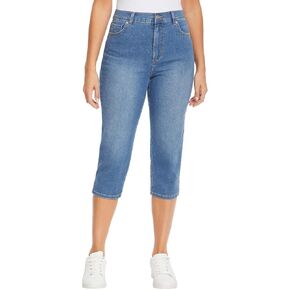 Gloria Vanderbilt Women's Amanda Imported & Versatile Capris | Tapered Style - Red 10