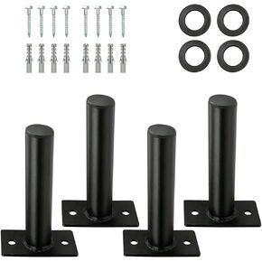 Weight Plate Holder, Steel Wall Mounted Weight Plate Rack Storage for 2" Weight Plate, Mounting Hardware Included