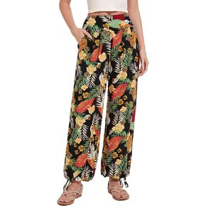 Women's Boho Harem Pants, Comfy Hippie Clothes with Pockets