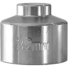 32mm Car Oil Filter Wrench, 3/8" Drive Oil Filter Removal Tool, Low Profile Drive Socket Wrench, 6-Point Steel Socket for Most Car Models with 32mm Oil Filter Cap