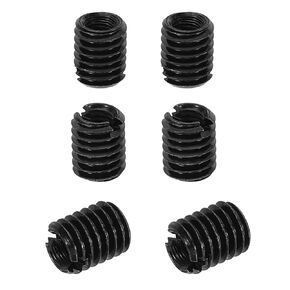 PATIKIL Thread Adapters Sleeve Reducing Nut, 6 Pcs M10xM6x10mm Male to Female Repair Insert Nut Screw Reducer Conversion Metal Fastener, Black