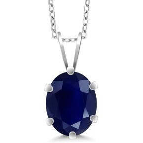 Gem Stone King 925 Sterling Silver Green Mystic Topaz Pendant Necklace For Women (2.30 Cttw, Oval Shape 9X7MM, With 18 Inch Silver Chain)