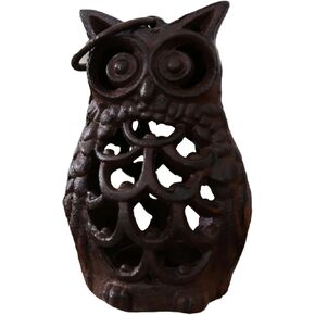 1PCS Vintage Candle Lantern Owl Candle Holder Decorative Candle Lanterns Vintage Cast Iron Lantern Candle Lanterns Decorative Indoor