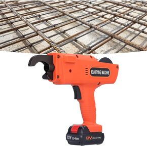Automatic Tier Rechargeable Handheld Steel Bar Rod Tying Binding Tool ABS High Carbon Steel AC 100‑240V(Single battery, transparency) in Kuwait