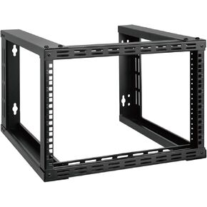 6U Fixed Wall Mount Network Rack 15.8" Depth Open Frame for Server Data/AV/IT/Communication/Computer Equipment/Patch Panel Heavy Duty