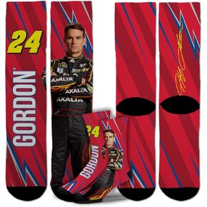 For Bare Feet NASCAR Jeff Gordon Big Energy Crew Sock Size Large