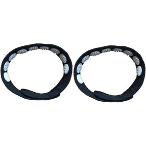 Electric Massage Pillow Acupuncture Massage Headband 2Pcs Wrap Massage Headbands Relieve Headache Promote Head Straps (Black) Acupuncture Massage Headband