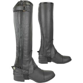 AK Unisex Thunder Equestrian Leather Horse Riding Half Chaps AKRS-1032(PL)