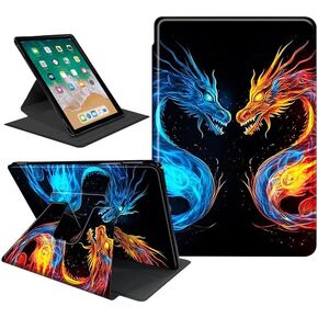 for 6.8" Kindle Paperwhite Tablet Case (11th Generation,2021 Release),360 Degree Rotating Folio Stand Smart Cover for Kindle Paperwhite 11th Gen E-Reader- Black Leopard Print