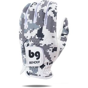 BG Bender Golf Glove | Wear On Left | (Gray Digital, Mens XXL)