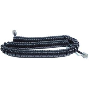 NCE CORPORATION NCE5240209 RJ12 Connectors 4-Wire Coiled Cable for Cab Bus, 7-Foot