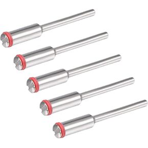 uxcell 2mm Cut-off Wheel Screw Mandrels 2.35mm Shank Dia Cutting Disc Holder for Compatible Rotary Tools 5 Pcs