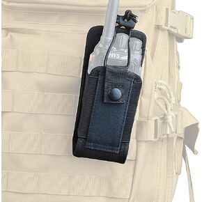 HYS MOLLE Radio Pouch Nylon Case, Tactical Holster Pouch for Duty Belt, Walkie Talkie Radio Holster for Motorola GP328 PRO5150 GP320 GP340 MTX960 RDU4100 RMV2080 Handheld Two Way Radio (Pack of 2)
