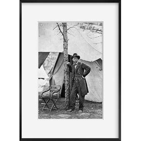 INFINITE PHOTOGRAPHS 1864 June 11 or 12, Printed Later Photograph of General Ulysses S. Grant at his Headquarters in Cold | Vintage photo reproduction