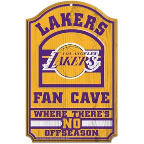 NBA Los Angeles Lakers 38393012 Wood Sign, 11" x 17", Black