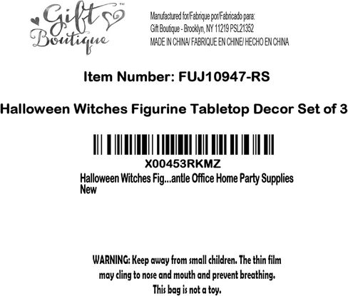 Gift Boutique Halloween Witches Figurine Tabletop Decor Set of 3 Holiday Spooky Witch Statues Decorations Resin Figurines Shelf Sitter Table Centerpiece in Saudi Arabia