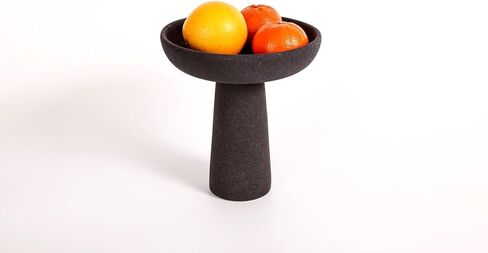 وعاء مزخرف بقاعدة من السيراميك الأسود طويل القامة لديكور المطبخ. in Kuwait