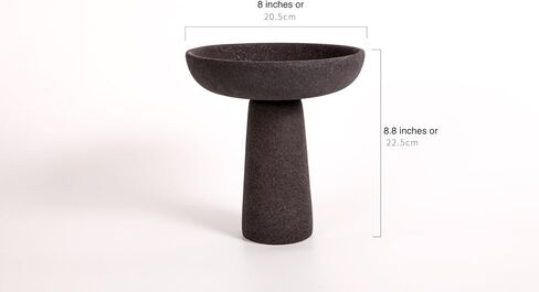 وعاء مزخرف بقاعدة من السيراميك الأسود طويل القامة لديكور المطبخ. in Kuwait