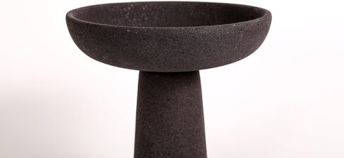 وعاء مزخرف بقاعدة من السيراميك الأسود طويل القامة لديكور المطبخ. in Kuwait