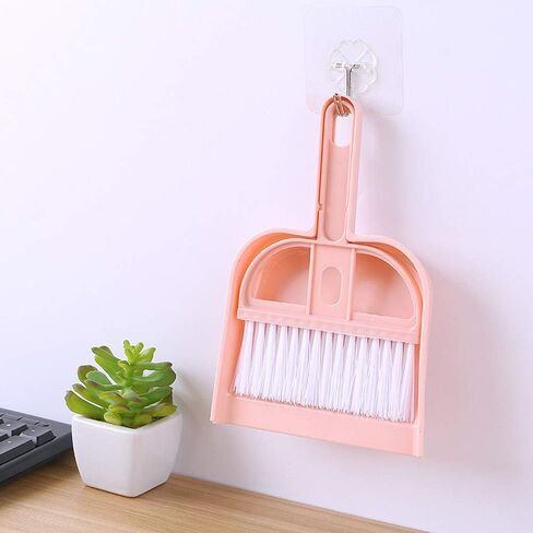 3 Pack Mini Broom and Dustpan Set - Small Dustpan and Brush Set，Mini Dust Pan Tool for Table, Desk, Countertop, Key Board in Kuwait