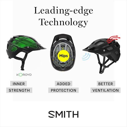 خوذة ركوب الدراجات من SMITH Network - خوذة دراجة الطرق أو MTB متعددة الاستخدامات للبالغين مع تقنية MIPS + تغطية Zonal Koroyd - حماية خفيفة الوزن من الصدمات للرجال والنساء - حجر غير لامع/طحلب، صغير in Saudi Arabia