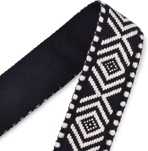 CLOUDMUSIC Ukulele Strap Tribal Pattern Hawaii Style For Men Women Teen(Snowflake In Black) in Saudi Arabia