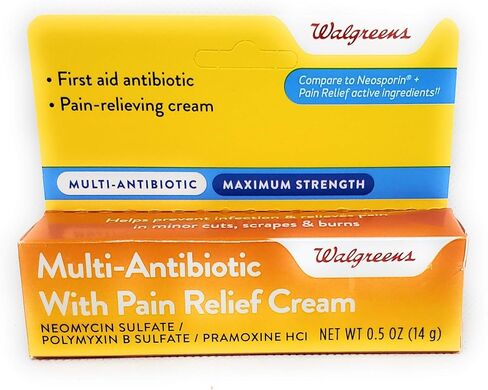 كريم مضاد حيوي متعدد القوة من AEE Walgreens مع تخفيف الألم، 5 أونصة in Kuwait
