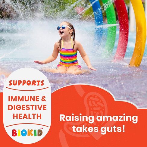BioKid Probiotics Chewable Tab for Children’s Immune & Digestive Health-Delivers 1000x More Probiotics-US-Patented Technology-Longer Shelf Life, Protected from Stomach Acid-Raspberry Flavor (30) in Saudi Arabia