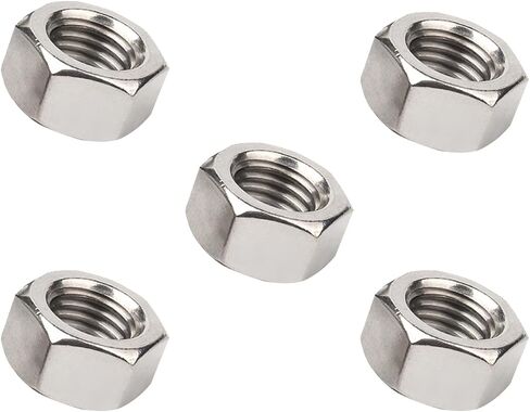 100Pcs Hexagon Nuts M2.5 Stainless Steel Hex Nuts Hex Full Nuts Thread Hexagon Nuts for Screws Bolts in Saudi Arabia