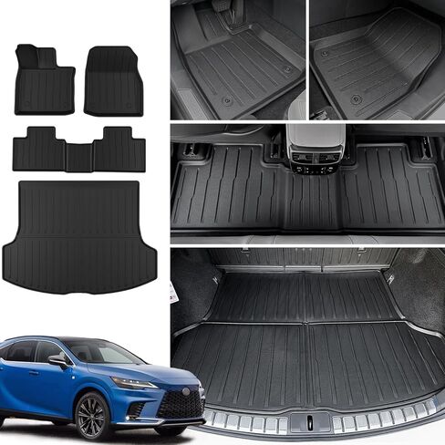 سجادات أرضية JOULARISE لملحقات 2023 2024 Lexus RX350 (غير مناسبة RX450h)، واقي بطانة البضائع لجميع الأحوال الجوية لسيارة Lexus RX350/RX350h/RX500h in Kuwait