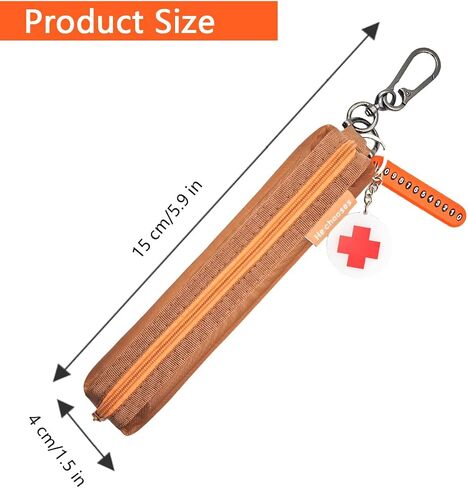 عبوة واحدة من أقلام Epi Pen الشبكية لحمل قلم EpiPen - حقيبة سفر مريحة للحساسية والسكري - تناسب قلم Epi Pen (رمادي) in Saudi Arabia