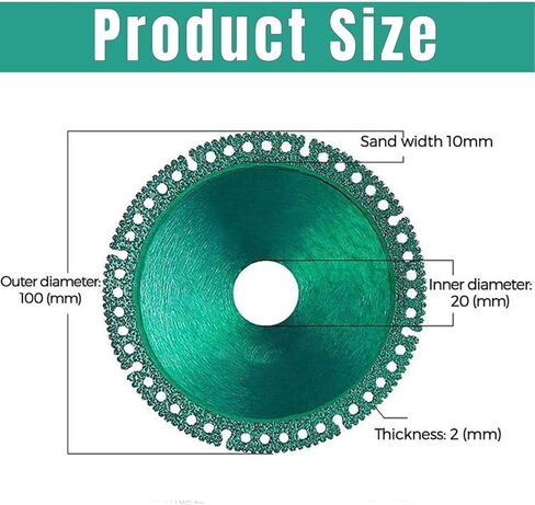 Indestructible Disc for Grinder, Indestructible Disc 2.0 for Angle Grinder 7/8" (Model 125),4 inch Circular Saw Blades for Ceramic Tile Glass Metal Wood Cutting-Cut Everything in Seconds (5 Pack) in Saudi Arabia