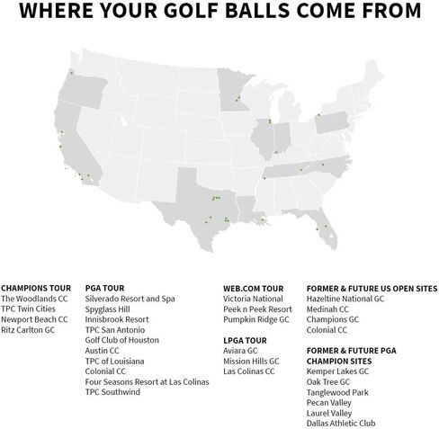 LostGolfBalls - 500 كرة جولف Taylormade Tour Response في حالة قريبة من النعناع، ​​جودة AAAA، كرات جولف مستعملة معاد تدويرها، بالجملة، أفضل كرات جولف قيمة، أبيض in Kuwait