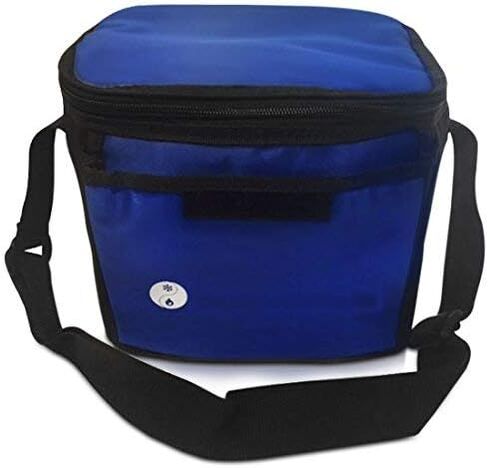 Heated Lunch box, Small Cooler | Insulated | Keeps Meals Hot or Cold | Wireless, No Boiling | " Legend Collection," For Outings, Work, Special Needs, Food allergies Travel, Tote, Bag, Blue in Saudi Arabia