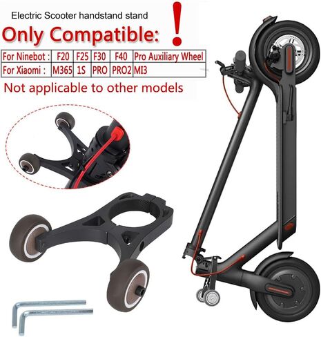 Scooter Stand Holder,Folding Electric Scooter Handstand Stand Storage Bracket, for Xiaomi M365 1SPro Electric Scooter Handstand Stand Bracket for Ninebot F40 F30 F20 Auxiliary Wheel in Saudi Arabia