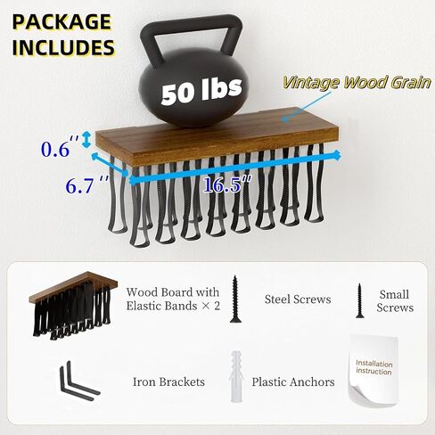 Floating Bookshelves Set of 2 - Double Storage Unique Wall Bookshelf, Invisible Floating Bookshelves Wall Mounted, Hanging Bookshelf, Unique Design-Wall Book Shelves for Living Room(16.5W x 6.7D) in Saudi Arabia