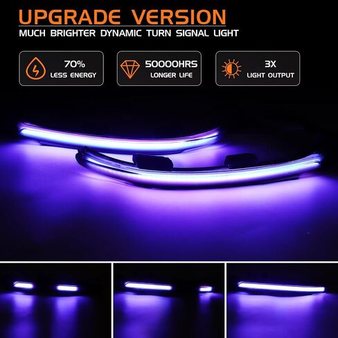 Dynamic LED Turn Signal Light Sequential Side Mirror Indicator Marker Flowing Blinker for VW Golf MK7 7.5 VII GTI R GTD TSI 2015+, Smoked Lens in Saudi Arabia