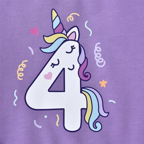 Honeybaby 4th Birthday Shirt for Toddler Girls 4 Year Old Fourth Four Sweatshirt in Saudi Arabia
