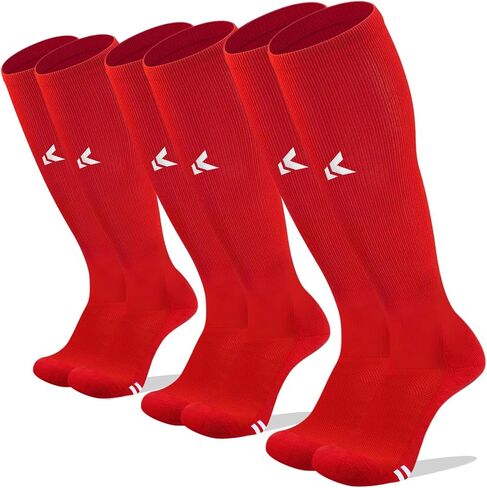 Elite Soccer Socks (3 Pairs) Team Sport Knee High Socks for Youth & Adult in Saudi Arabia