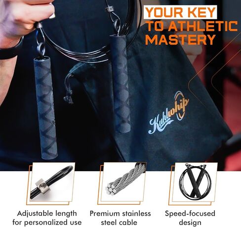 Speed Rope - Fast, Adjustable, Durable - Jump Rope for Double Unders in Saudi Arabia