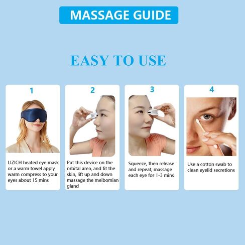 Meibomian Gland Expressor Massager and Eye Gland Expressor,Eyelid Massager for Unblock and Relief MGD and Dry Eyes in Saudi Arabia