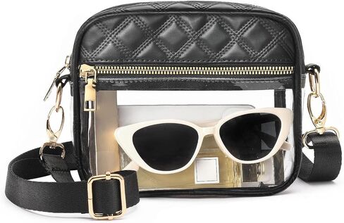HULISEN Clear Bag for Stadium Events, Clear Purses for Women Stadium Crossbody, Small Clear Bags for Concerts, Festival in Saudi Arabia