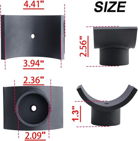 Jack Adapter - Jack Accessories for 3 Inch Axle Tube - Black Lifting Axles Saddle Made of Steel in Saudi Arabia