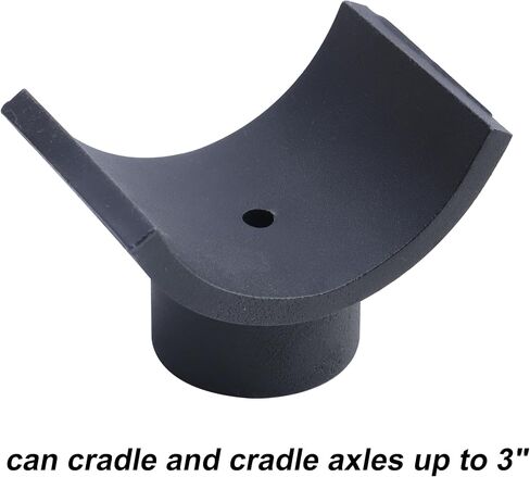 Jack Adapter - Jack Accessories for 3 Inch Axle Tube - Black Lifting Axles Saddle Made of Steel in Saudi Arabia