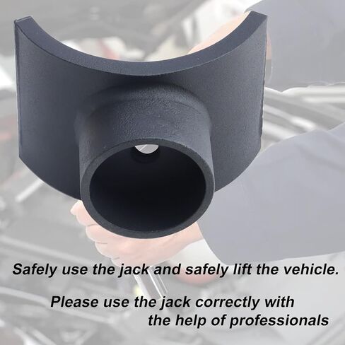 Jack Adapter - Jack Accessories for 3 Inch Axle Tube - Black Lifting Axles Saddle Made of Steel in Saudi Arabia