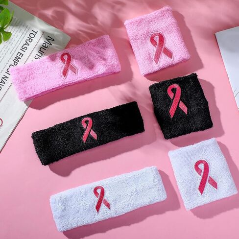 مجموعة من 36 قطعة من عصابات الرأس للتوعية بسرطان الثدي، مجموعة من عصابات الرأس الرياضية للتوعية بسرطان الثدي تتضمن 24 قطعة من أربطة المعصم الرياضية و12 قطعة من أربطة الرأس لشهر التوعية للنساء in Kuwait